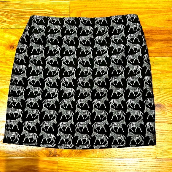 J.Crew Factory Zebra 🦓 Mini Skirt - Picture 1 of 4